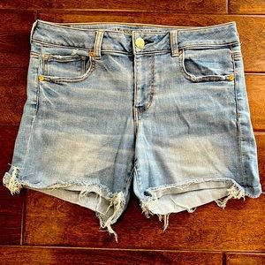 American Eagle Midi Jean Shorts size 12